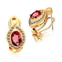 Hot Sales 925 Silver Hoop Boucles d&#39;oreilles CZ Jewelry Gold Plate